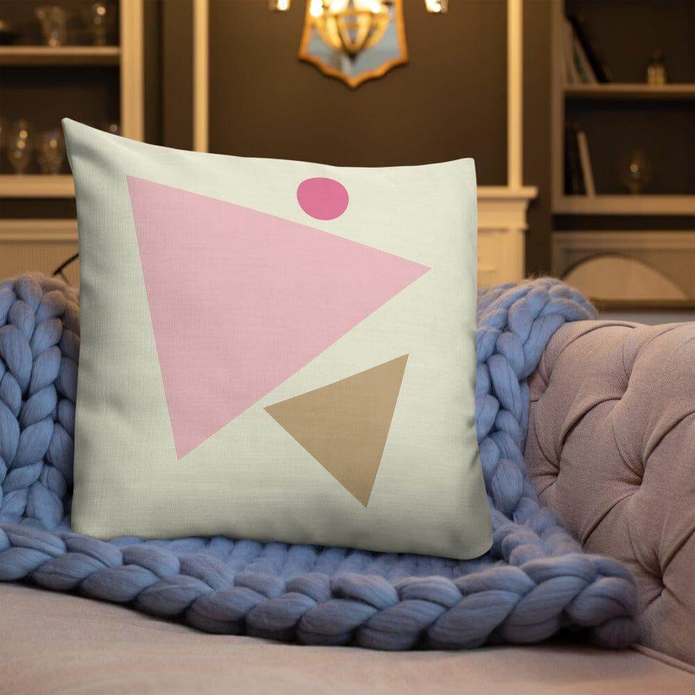 Beige Pink Geometric Style Premium Decorative Throw Pillow Cushion, Throw Pillows, $ 64.50, A Moment Of Now™