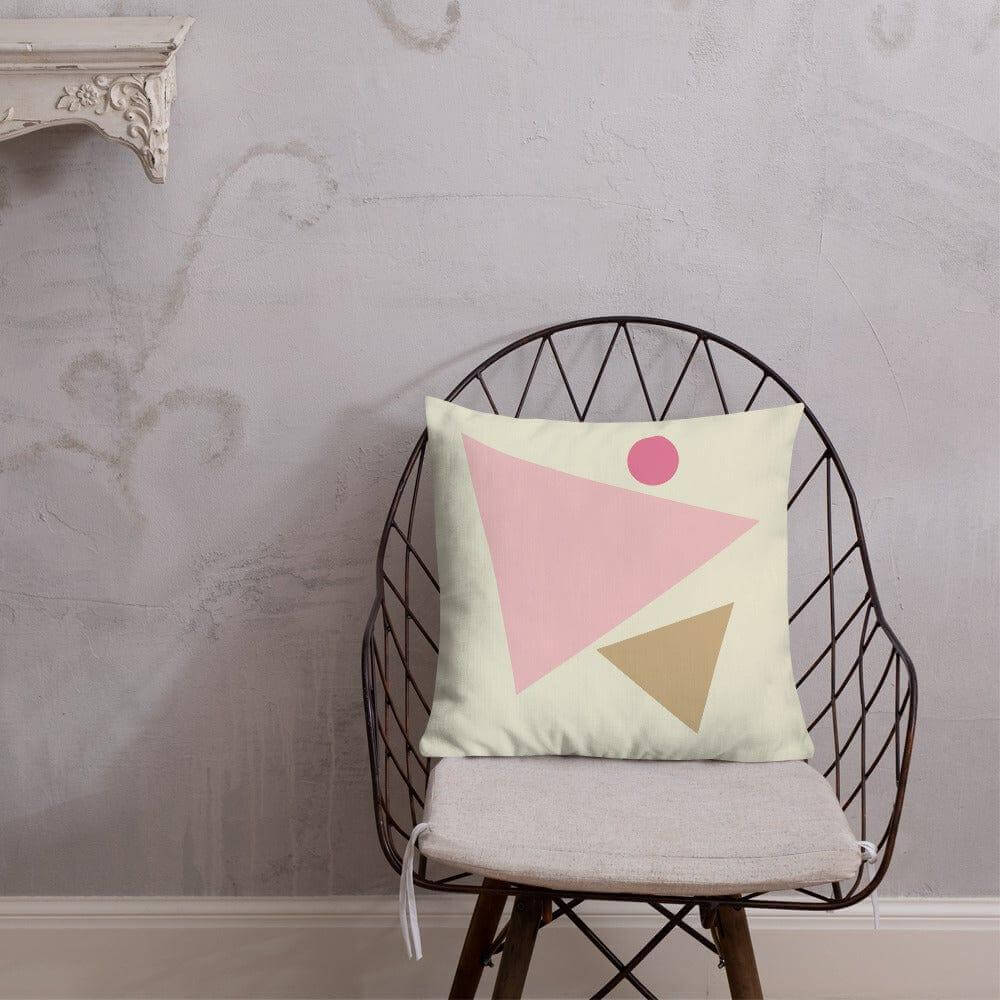 Beige Pink Geometric Style Premium Decorative Throw Pillow Cushion, Throw Pillows, $ 64.50, A Moment Of Now™
