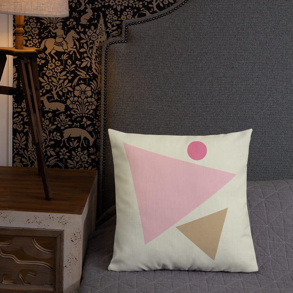 Beige Pink Geometric Style Premium Decorative Throw Pillow Cushion, Throw Pillows, $ 64.50, A Moment Of Now™