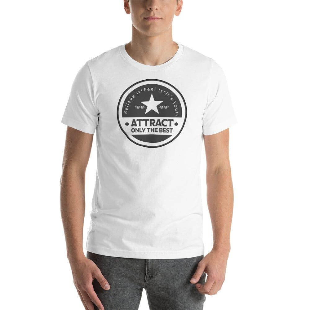 Believe it. Feel it. It's Yours. The Law Of Attraction Short-Sleeve Unisex T-Shirt, Tees, $ 42.50, A Moment Of Now™