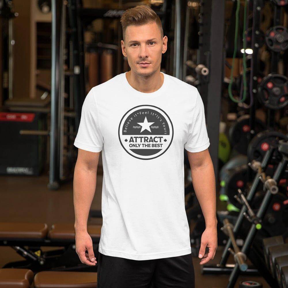 Believe it. Feel it. It's Yours. The Law Of Attraction Short-Sleeve Unisex T-Shirt, Tees, $ 42.50, A Moment Of Now™
