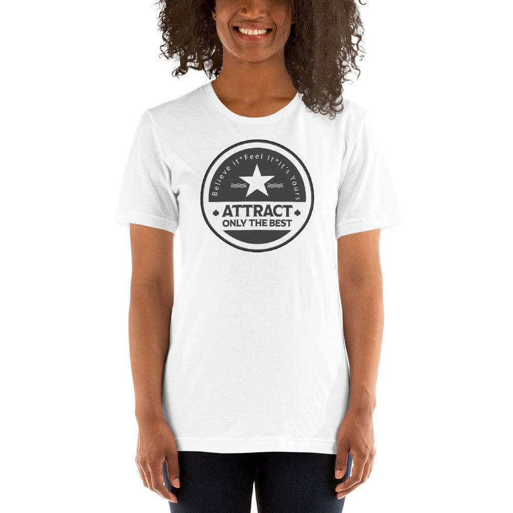 Believe it. Feel it. It's Yours. The Law Of Attraction Short-Sleeve Unisex T-Shirt, Tees, $ 42.50, A Moment Of Now™
