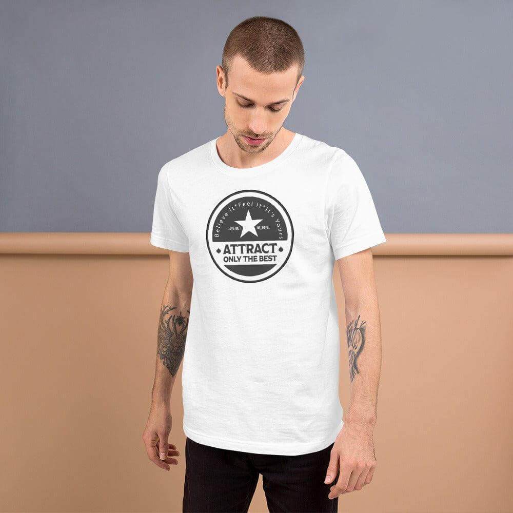 Believe it. Feel it. It's Yours. The Law Of Attraction Short-Sleeve Unisex T-Shirt, Tees, $ 42.50, A Moment Of Now™