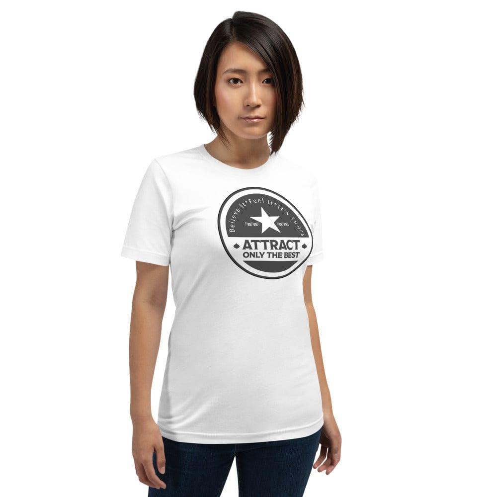 Believe it. Feel it. It's Yours. The Law Of Attraction Short-Sleeve Unisex T-Shirt, Tees, $ 42.50, A Moment Of Now™