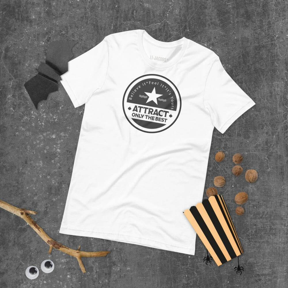 Believe it. Feel it. It's Yours. The Law Of Attraction Short-Sleeve Unisex T-Shirt, Tees, $ 42.50, A Moment Of Now™