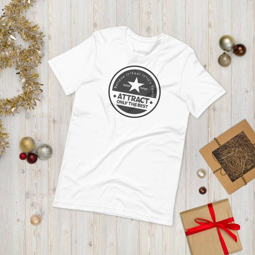 Believe it. Feel it. It's Yours. The Law Of Attraction Short-Sleeve Unisex T-Shirt, Tees, $ 42.50, A Moment Of Now™