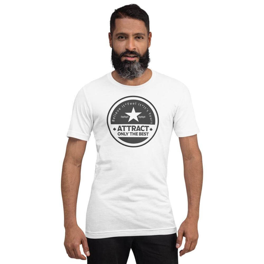 Believe it. Feel it. It's Yours. The Law Of Attraction Short-Sleeve Unisex T-Shirt, Tees, $ 42.50, A Moment Of Now™