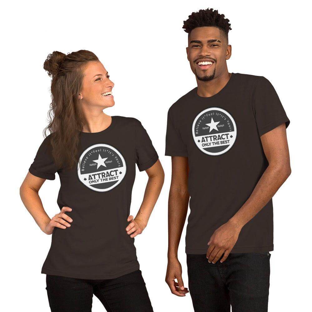 Believe it. Feel it. It's Yours. The Law Of Attraction Short-Sleeve Unisex T-Shirt, Tees, $ 42.50, A Moment Of Now™