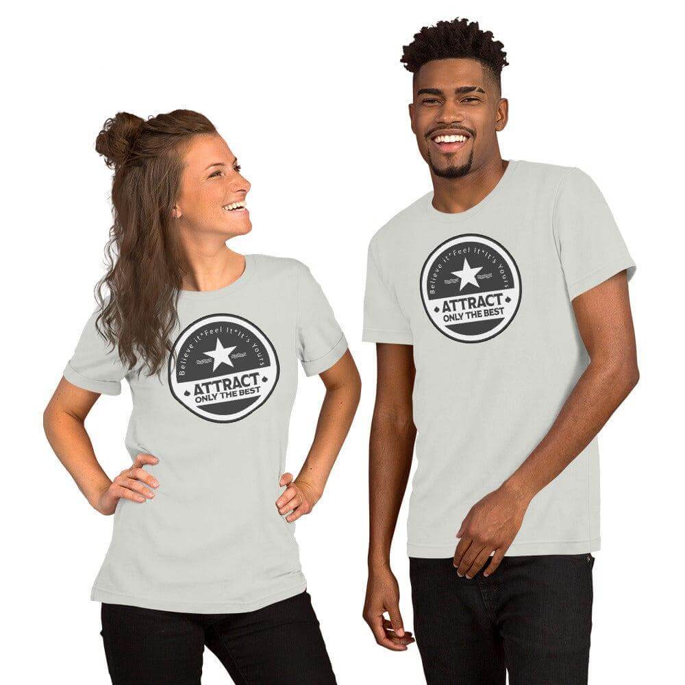 Believe it. Feel it. It's Yours. The Law Of Attraction Short-Sleeve Unisex T-Shirt, Tees, $ 42.50, A Moment Of Now™