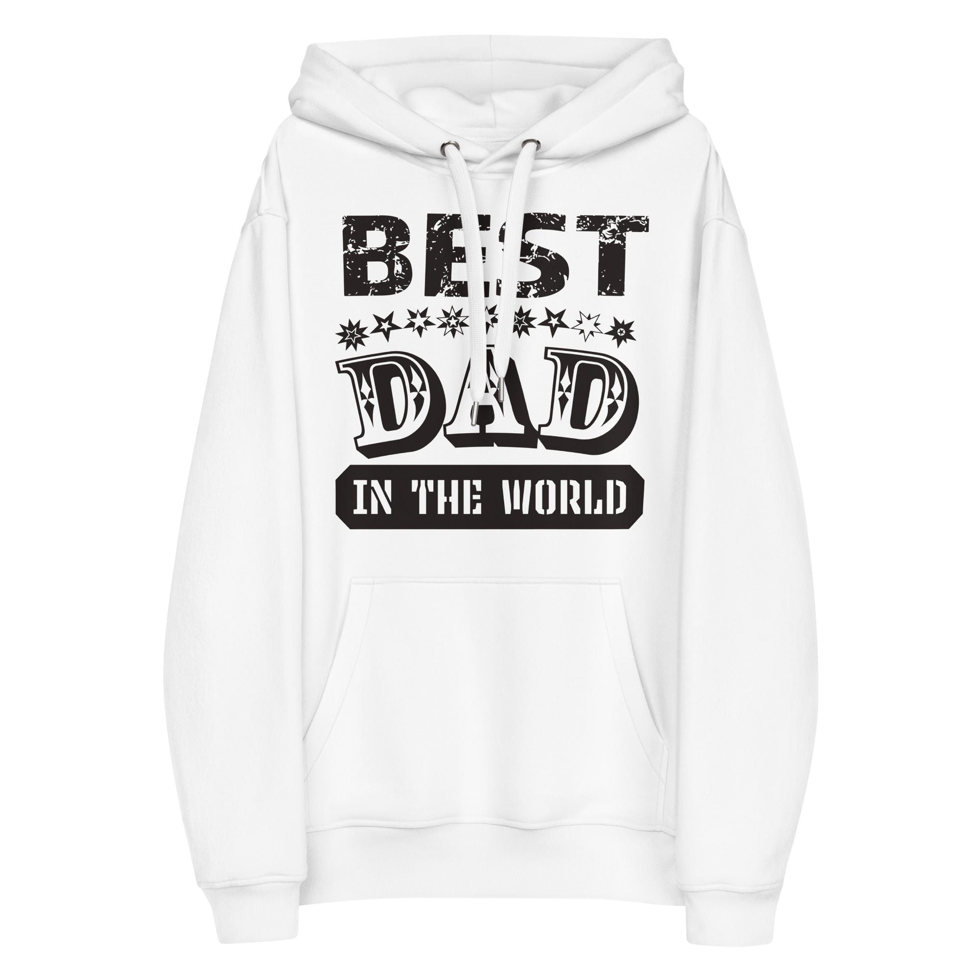 Shop Best Dad In The World Father's Day Gift Ideas Eco Hoodie - White, Hoodies, USA Boutique