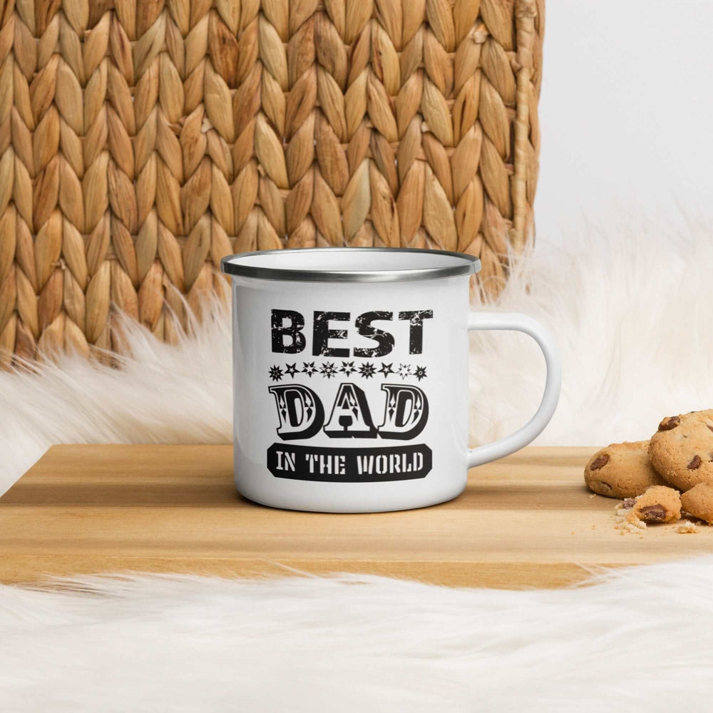 Best Dad In The World Father's Day Gift Ideas Enamel Mug, Mugs, $ 27.00, A Moment Of Now™