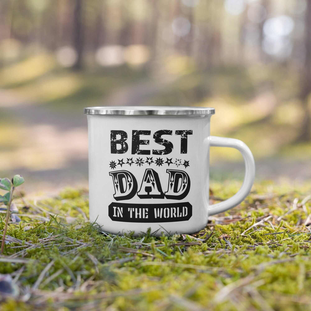 Best Dad In The World Father's Day Gift Ideas Enamel Mug, Mugs, $ 27.00, A Moment Of Now™
