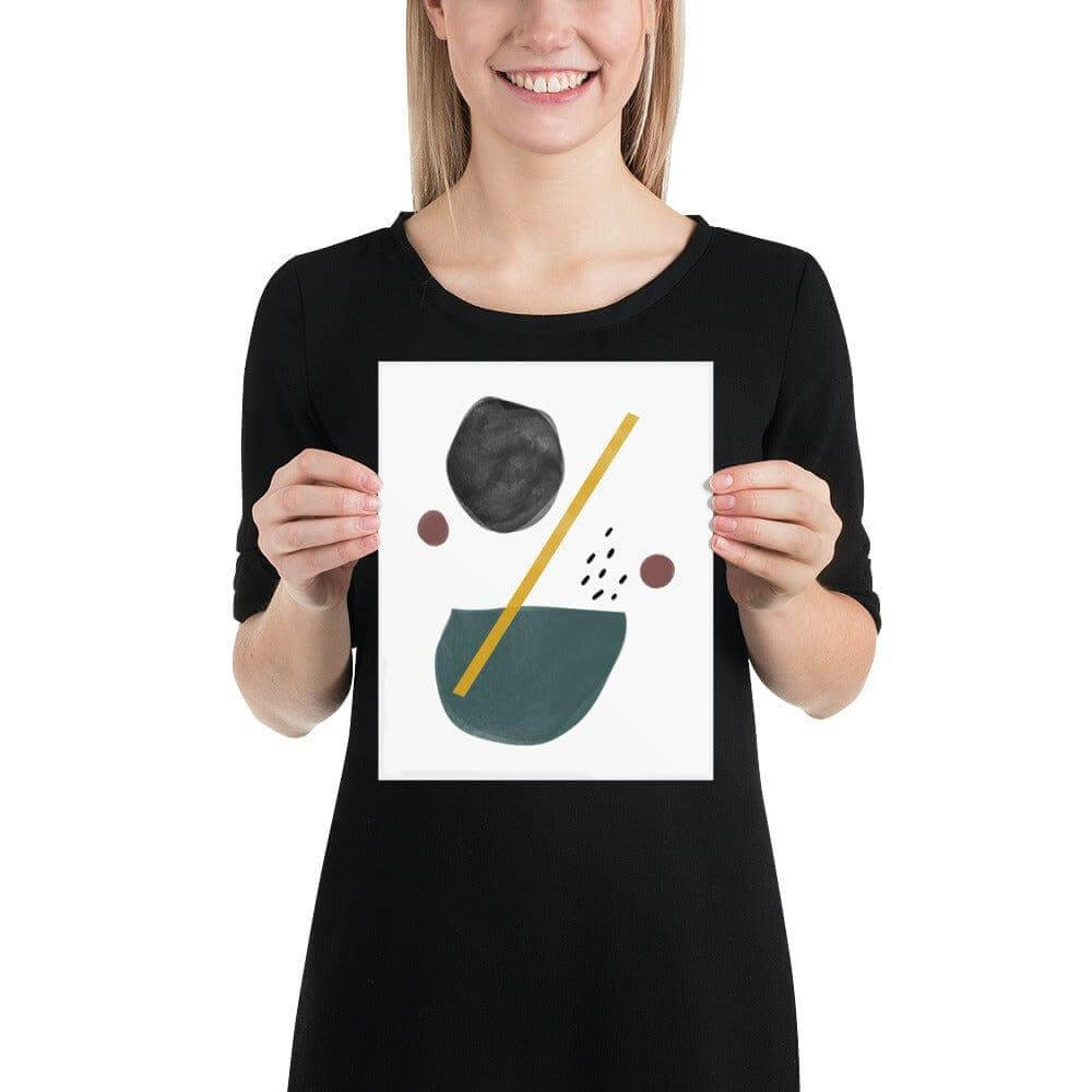 Beto Uncertain Abstract Shape Minimal Mid Century Scandi Art Matte Poster, A Moment Of Now, $ 21.00