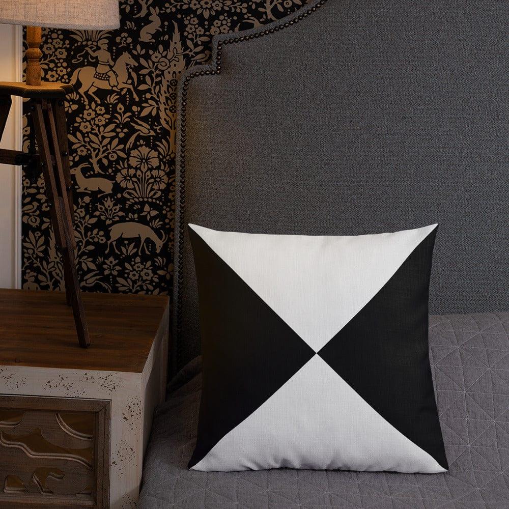 Black And White Geometry Modern Premium Decorative Accent Throw Pillow Cushion, Throw Pillows, $ 64.50, A Moment Of Now™