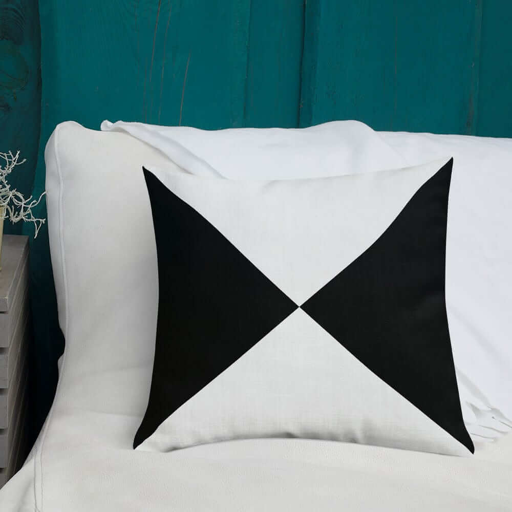 Black And White Geometry Modern Premium Decorative Accent Throw Pillow Cushion, Throw Pillows, $ 64.50, A Moment Of Now™
