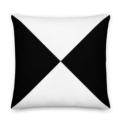 Shop Black And White Geometry Modern Premium Decorative Accent Throw Pillow Cushion, Throw Pillows, USA Boutique