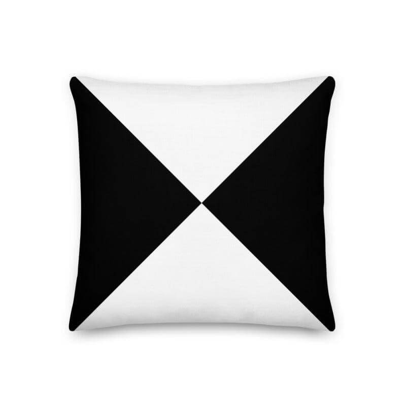 Black And White Geometry Modern Premium Decorative Accent Throw Pillow Cushion, Throw Pillows, $ 64.50, A Moment Of Now™