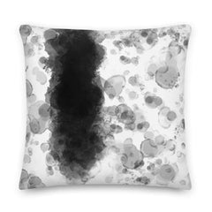 Shop Black And White Watercolor Bubbles Home Premium Decorative Throw Pillow Cushion, Throw Pillows, USA Boutique