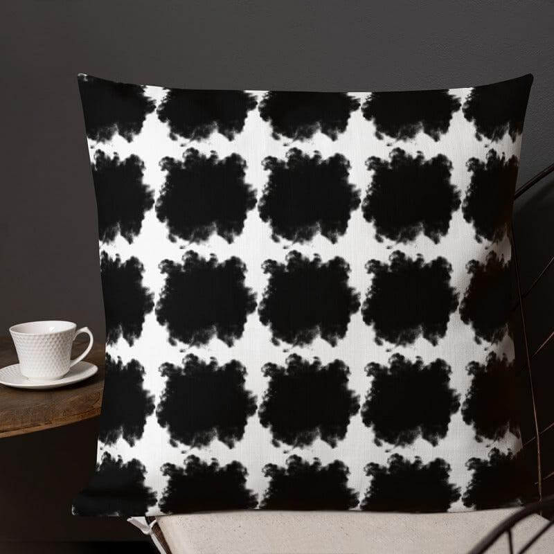 Black Spots Geometric Premium Decorative Accent Throw Pillow, A Moment Of Now, $ 55.00