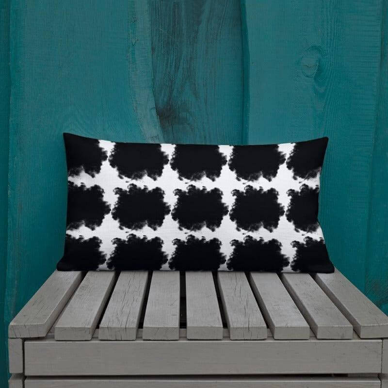 Black Spots Geometric Premium Decorative Accent Throw Pillow, A Moment Of Now, $ 55.00