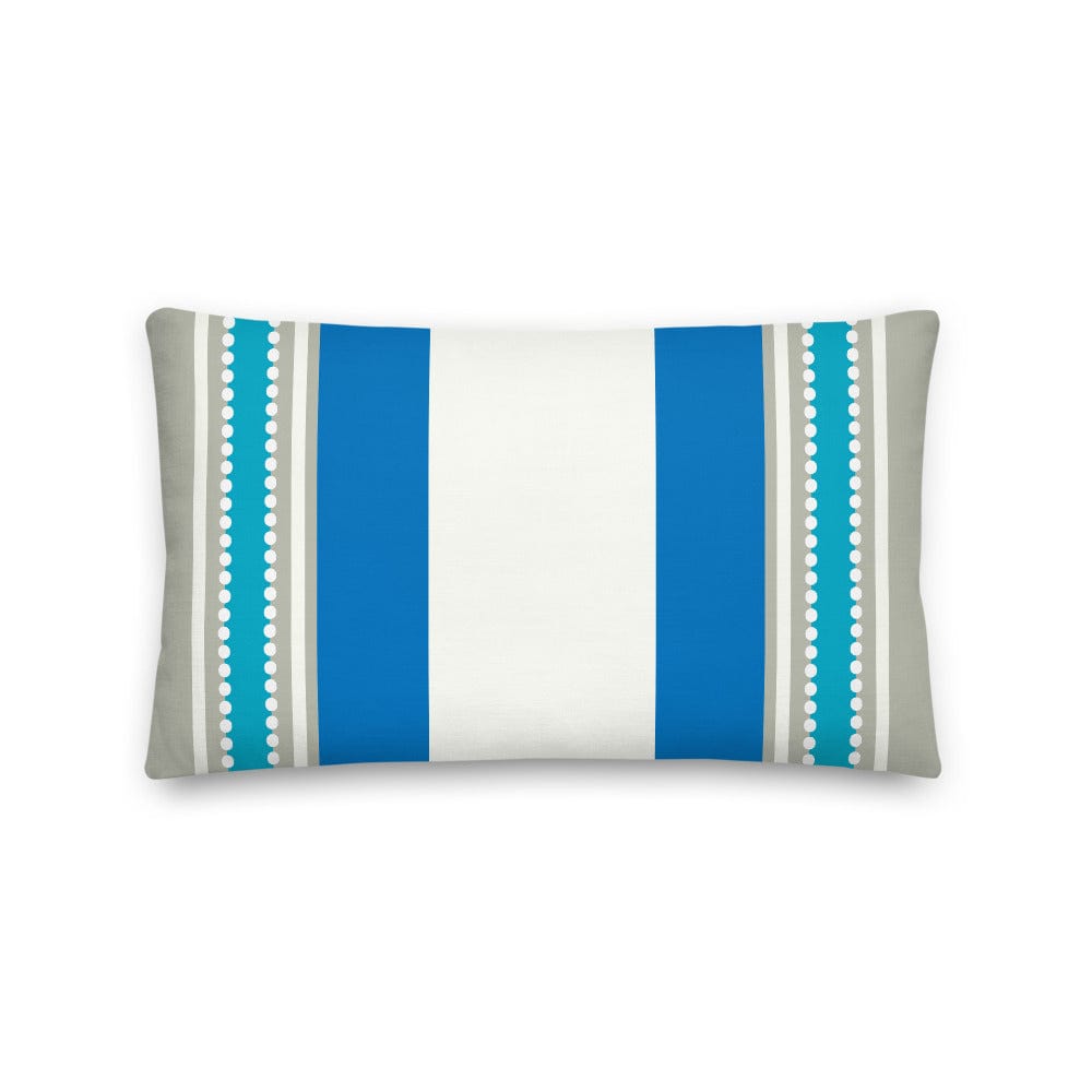 Shop Blue Island Stripes Decorative Throw Accent Pillow Cushion, Pillow, USA Boutique