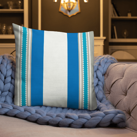 Blue Island Stripes Decorative Throw Accent Pillow Cushion Pillow A Moment Of Now Women’s Boutique Clothing Online Lifestyle Store