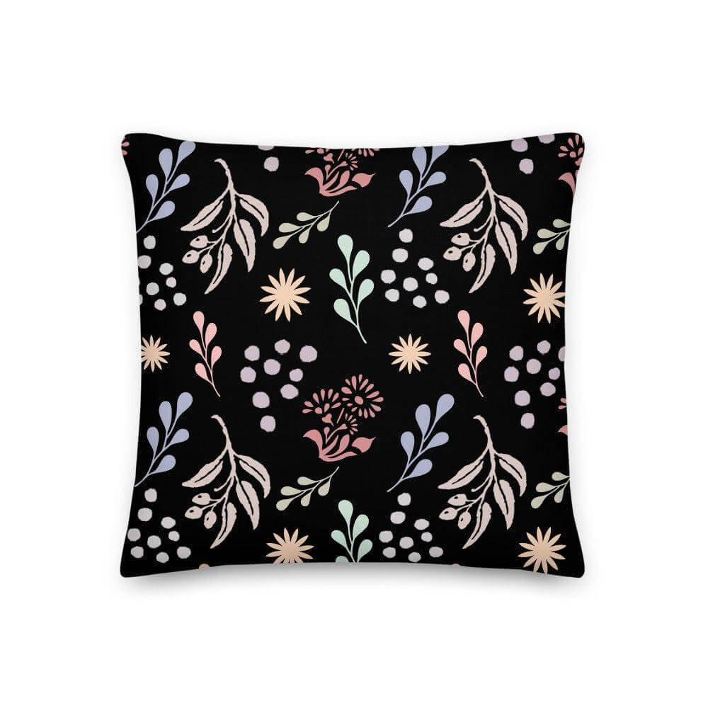 Bohemian Christy Decorative Throw Pillow Cushion - Black, Pillow, $ 64.50, A Moment Of Now™