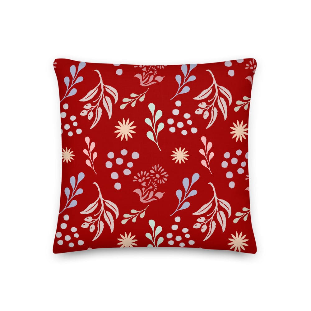 Shop Bohemian Christy Decorative Throw Pillow Cushion - Dark Apple Red, Pillow, USA Boutique