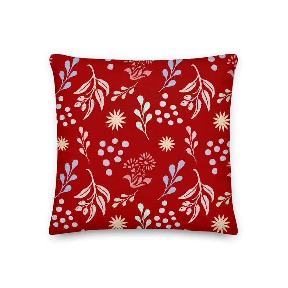 Bohemian Christy Decorative Throw Pillow Cushion - Dark Apple Red, Pillow, $ 64.50, A Moment Of Now™