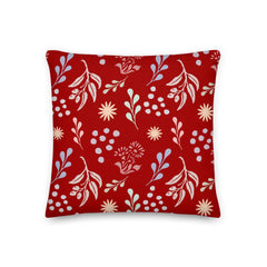 Bohemian Christy Decorative Throw Pillow Cushion - Dark Apple Red Pillow A Moment Of Now Women’s Boutique Clothing Online Lifestyle Store
