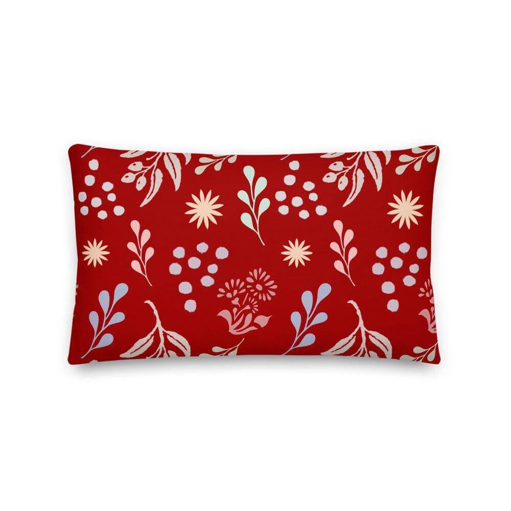 Bohemian Christy Decorative Throw Pillow Cushion - Dark Apple Red, Pillow, $ 64.50, A Moment Of Now™