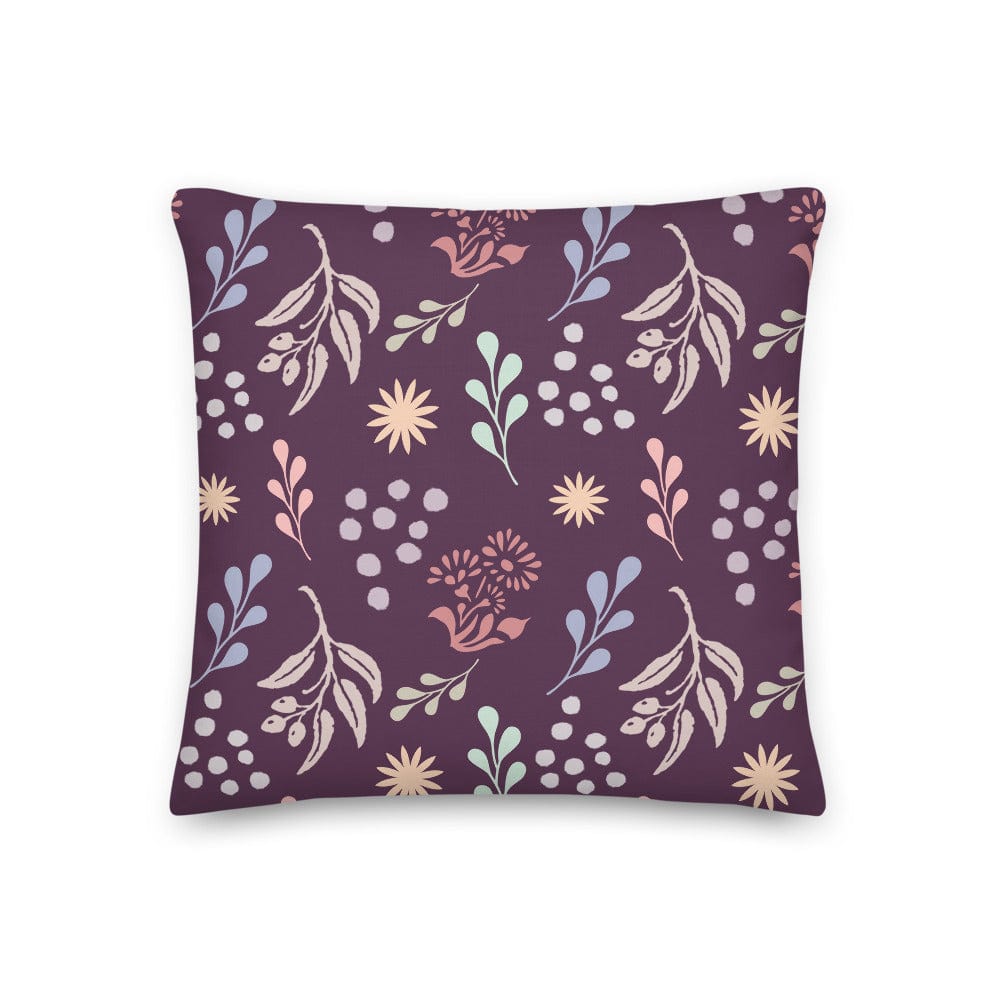 Shop Bohemian Christy Decorative Throw Pillow Cushion - Dark Byzantium Purple, Pillow, USA Boutique