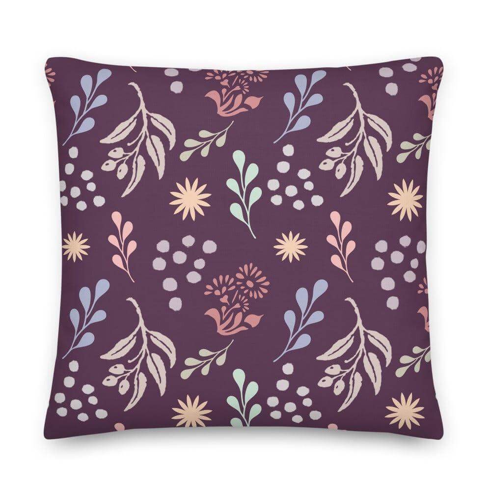 Bohemian Christy Decorative Throw Pillow Cushion - Dark Byzantium Purple, Pillow, $ 71.50, A Moment Of Now™