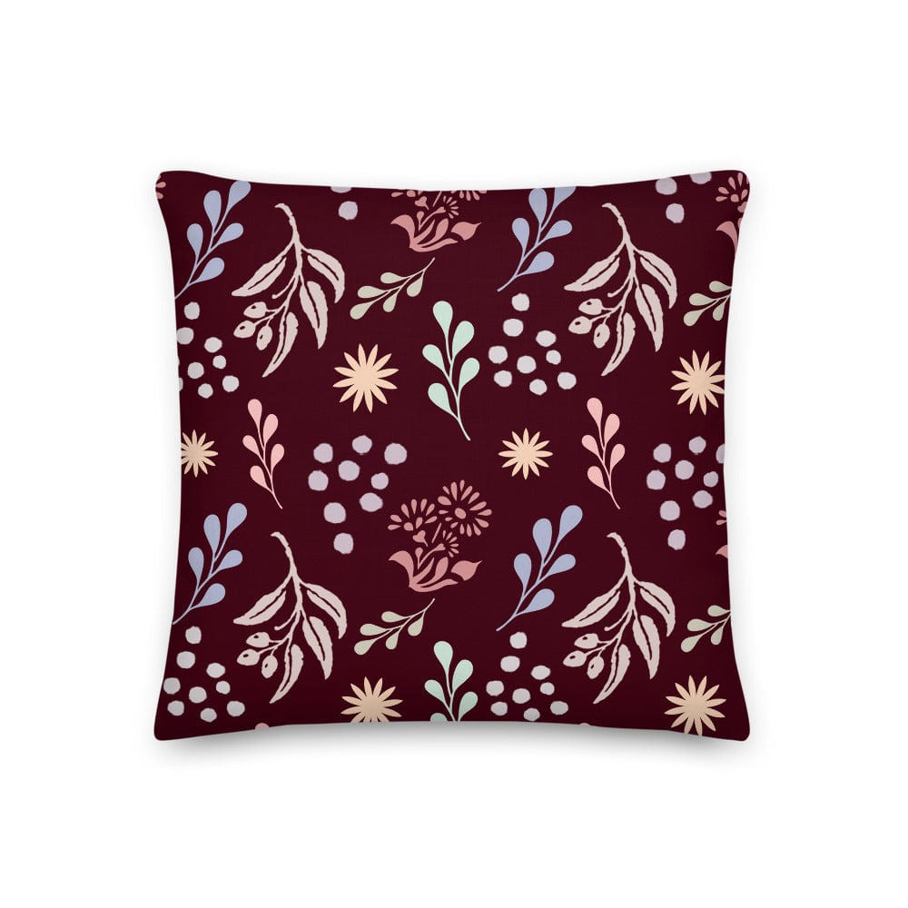 Bohemian Christy Decorative Throw Pillow Cushion - Dark Red Pillow A Moment Of Now Women’s Boutique Clothing Online Lifestyle Store