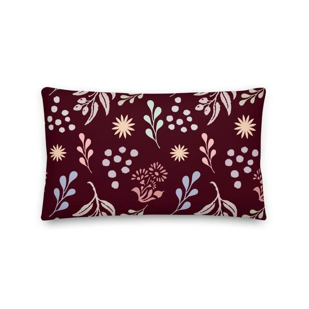 Bohemian Christy Decorative Throw Pillow Cushion - Dark Red, Pillow, $ 61.50, A Moment Of Now™