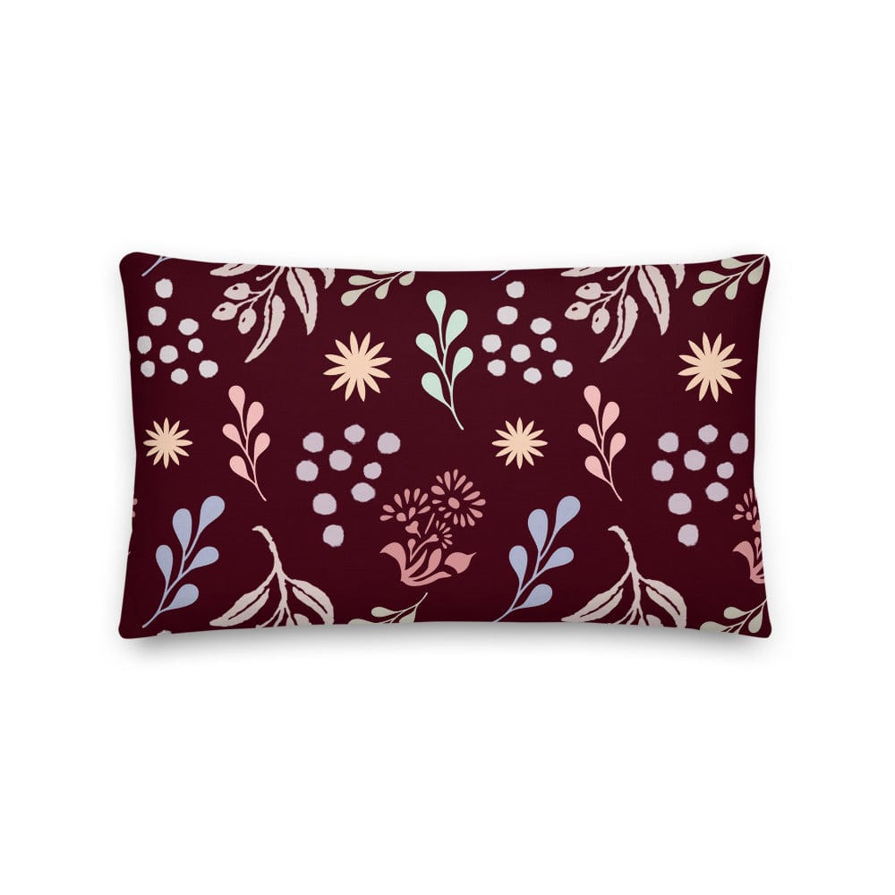 Shop Bohemian Christy Decorative Throw Pillow Cushion - Dark Red, Pillow, USA Boutique
