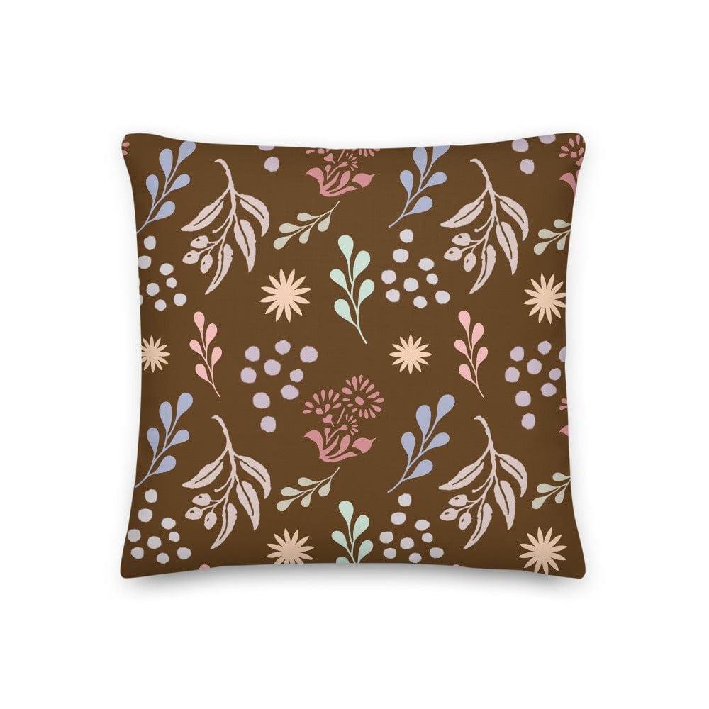 Bohemian Christy Pattern Decorative Throw Pillow Cushion - Dark Brown, Pillow, $ 64.50, A Moment Of Now™