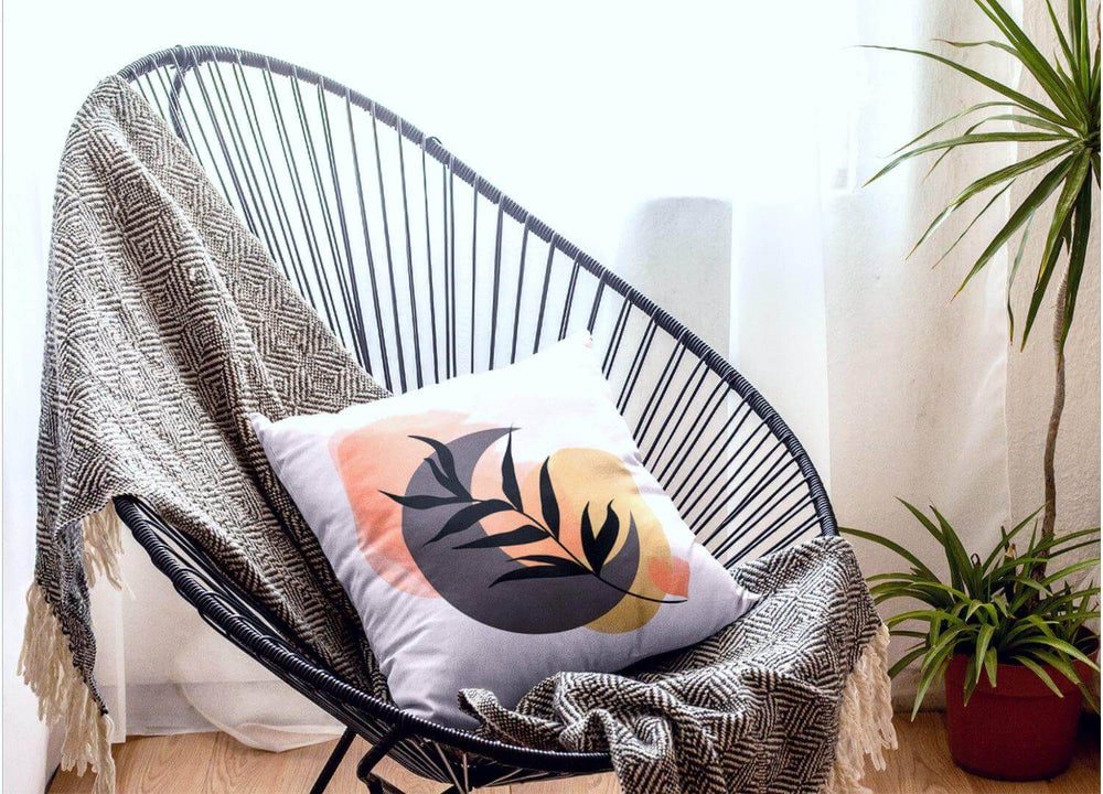 Bohemian Moon Night Abstract Minimal Art Decorative Throw Pillow Cushion, Pillow, $ 64.50, A Moment Of Now™