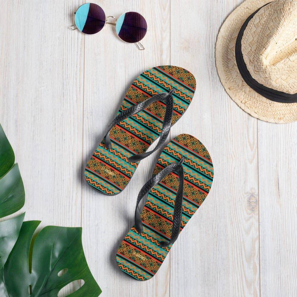 Bohemian Pattern Flip-Flops | Colorful Summer Beach Sandals, Flip Flops, $ 30.95, A Moment Of Now™