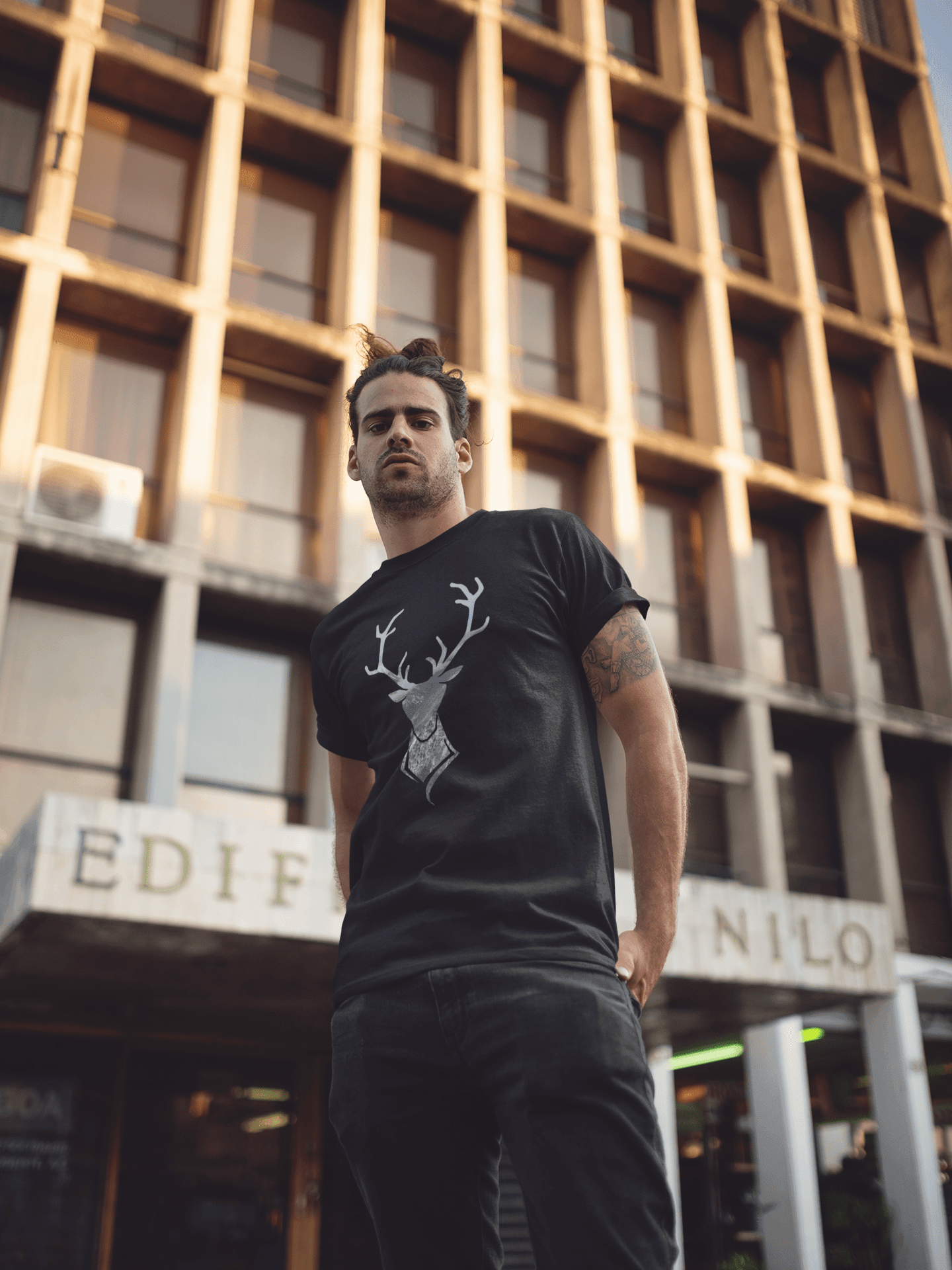 Buck Deer Graphic Short-Sleeve Men Women Unisex T-Shirt Tee Tees A Moment Of Now Women’s Boutique Clothing Online Lifestyle Store