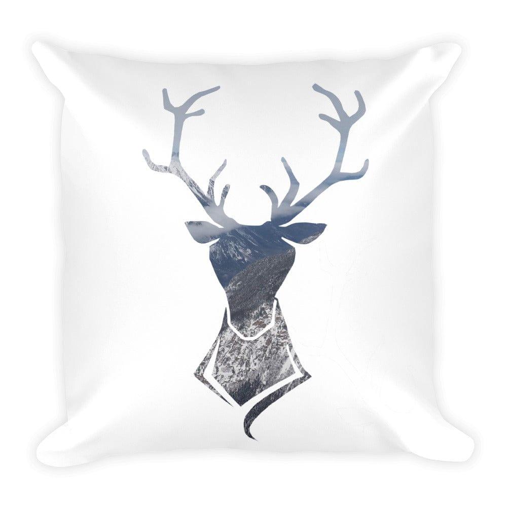 Shop Buck Deer snow Mountain Throw Throw Pillow Cushion, Pillows, USA Boutique