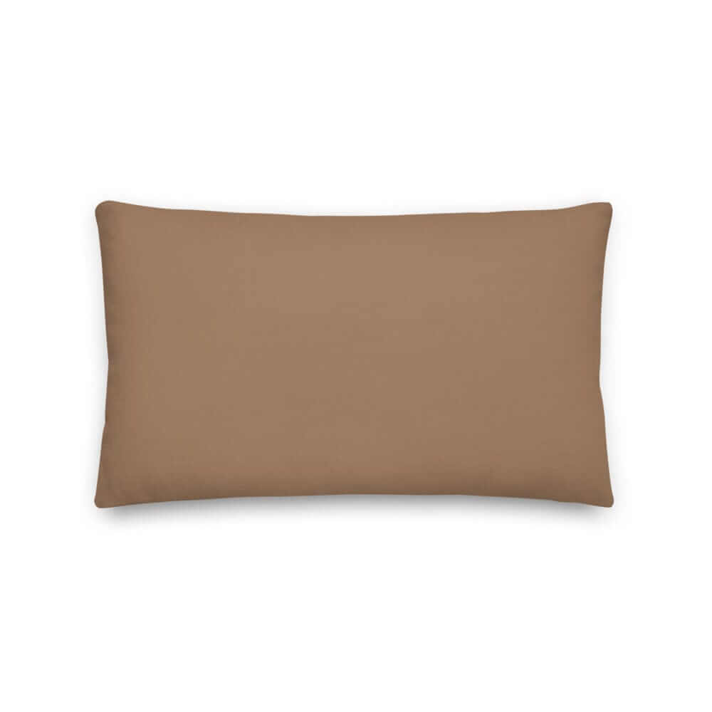 Café Au Lait Solid Color Decorative Pillow | Warm Brown Cozy Decor, Throw Pillows, $ 61.50, A Moment Of Now™