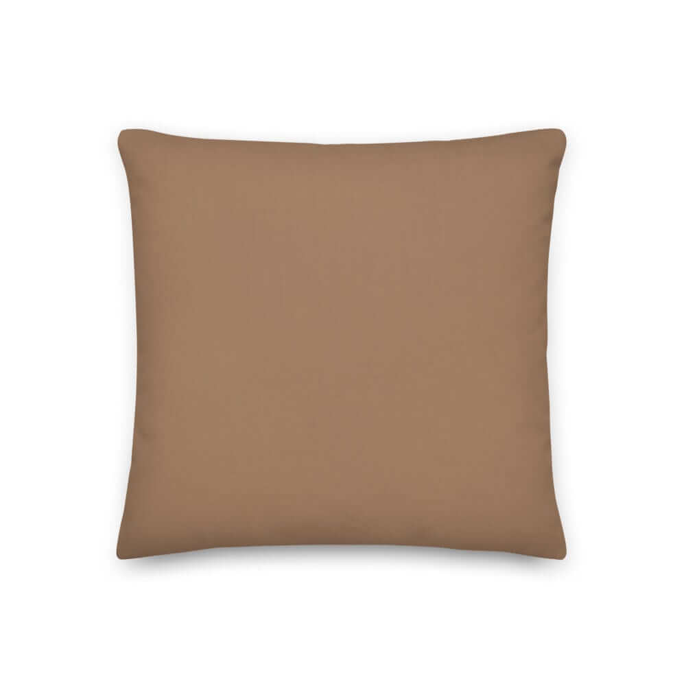 Café Au Lait Solid Color Decorative Pillow | Warm Brown Cozy Decor, Throw Pillows, $ 64.50, A Moment Of Now™