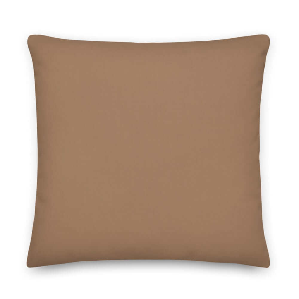 Café Au Lait Solid Color Decorative Pillow | Warm Brown Cozy Decor, Throw Pillows, $ 61.50, A Moment Of Now™