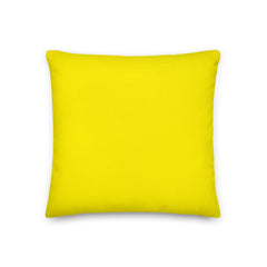 Shop Canary Bright Yellow Solid Color Decorative Throw Pillow Accent Cushion, Pillow, USA Boutique