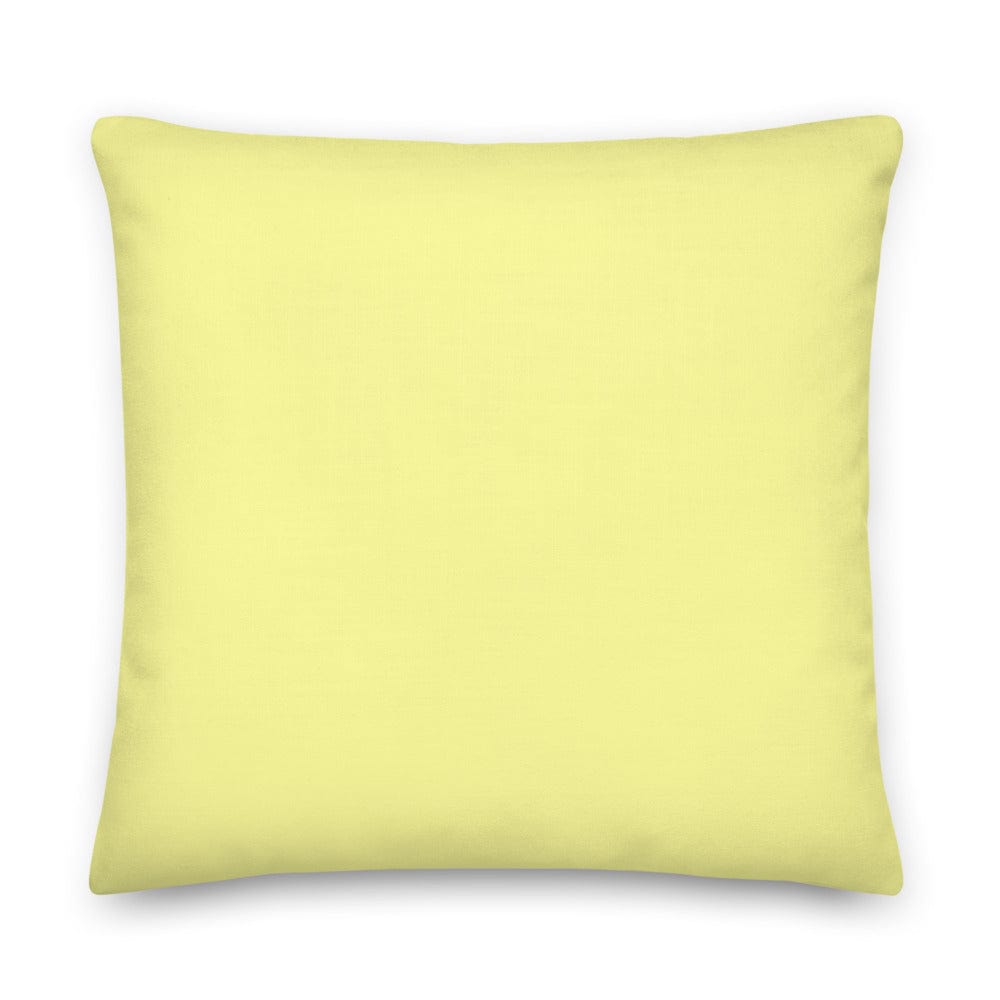 Shop Canary Yellow Solid Color Decorative Throw Pillow Accent Cushion, Pillow, USA Boutique