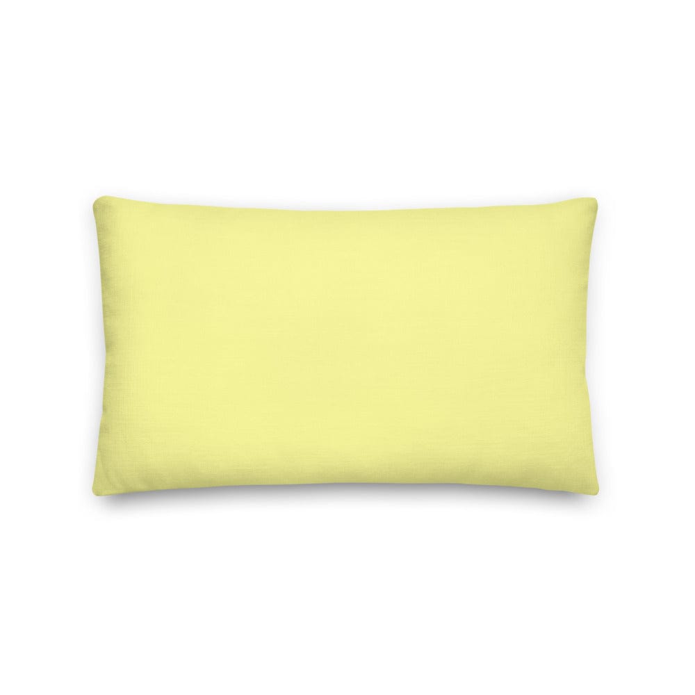 Shop Canary Yellow Solid Color Decorative Throw Pillow Accent Cushion, Pillow, USA Boutique