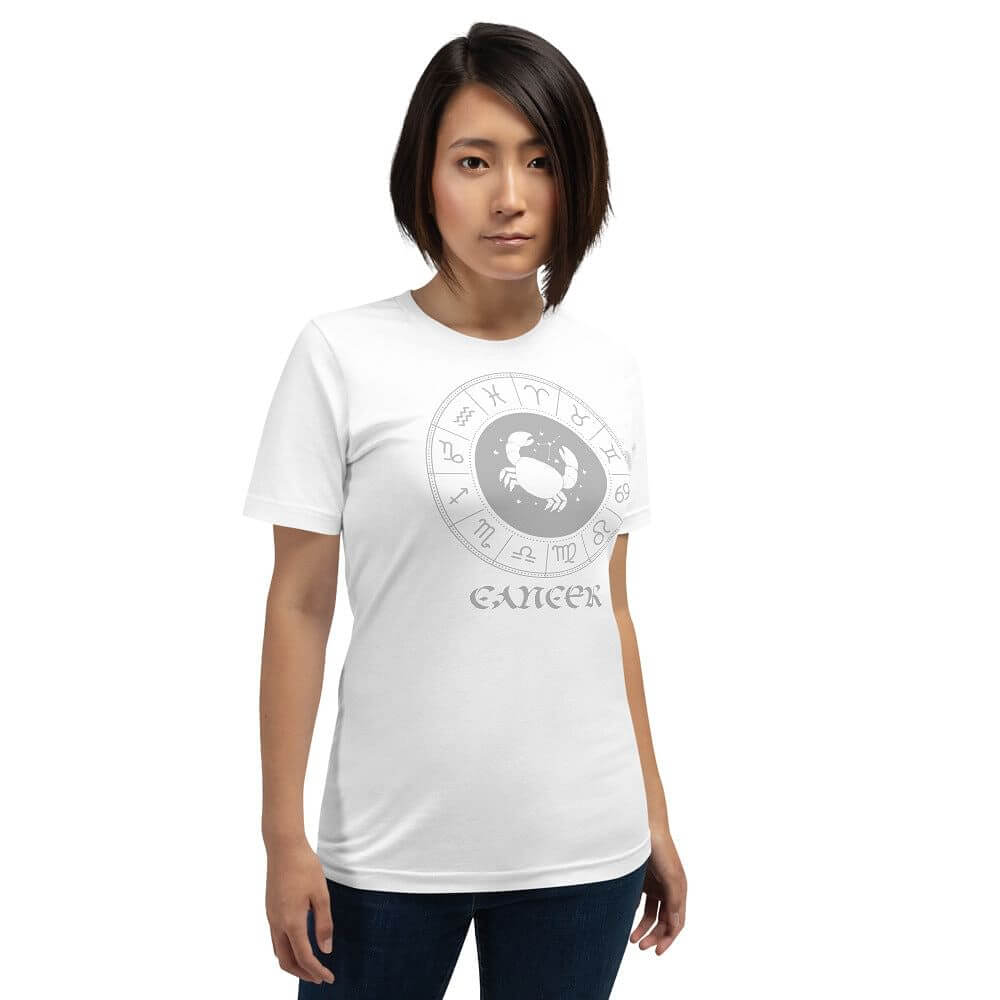 Cancer Zodiac Sign Birthday Short-Sleeve Unisex T-Shirt, Tees, $ 33.44, A Moment Of Now™