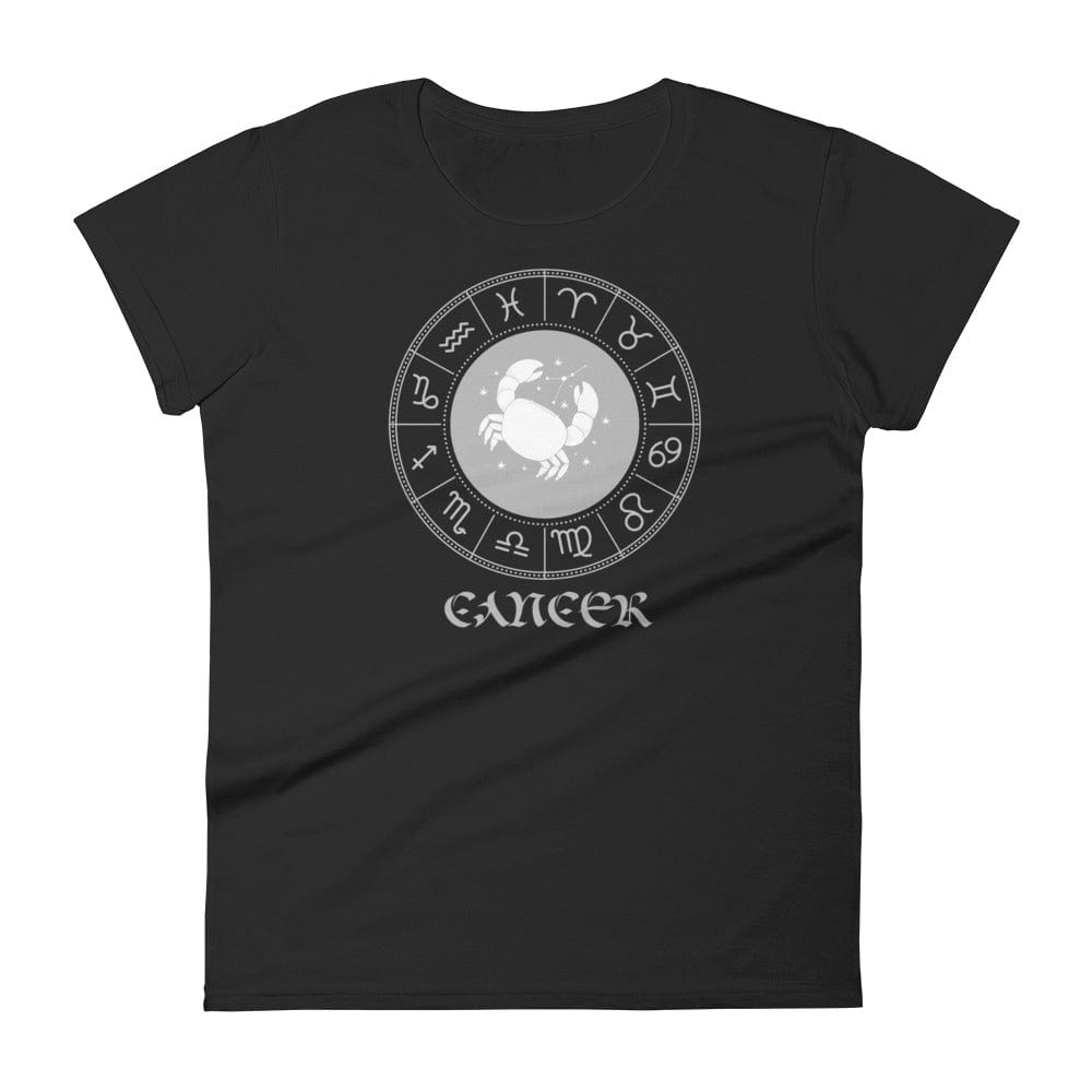 Shop Cancer Zodiac Sign Birthday Women's Short Sleeve T-shirt, Tees, USA Boutique