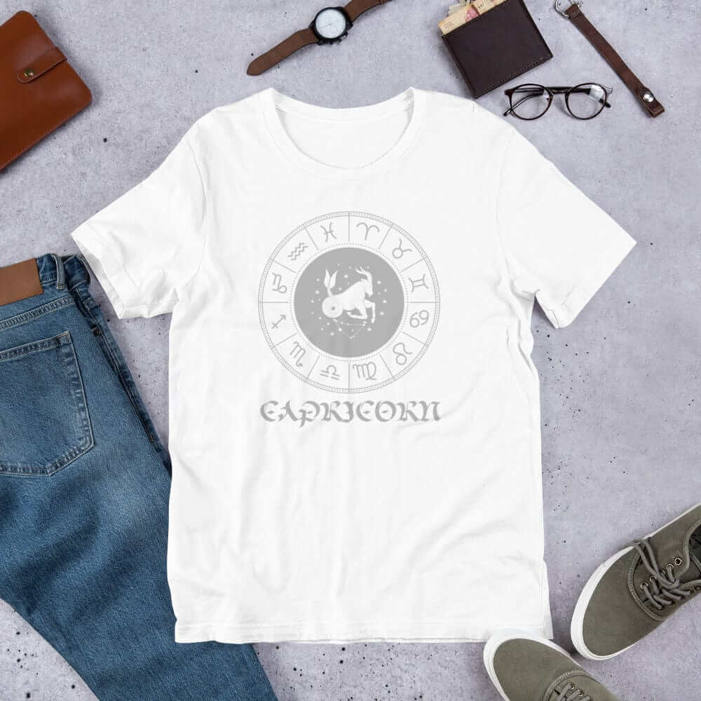 Capricorn Zodiac Star Sign Short-Sleeve Unisex T-Shirt, Tees, $ 33.44, A Moment Of Now™